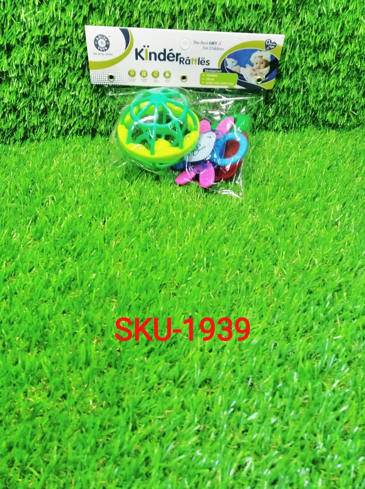 1939 AT39 3Pc Rattles Baby Toy and game for kids and babies for playing and enjoying purposes.