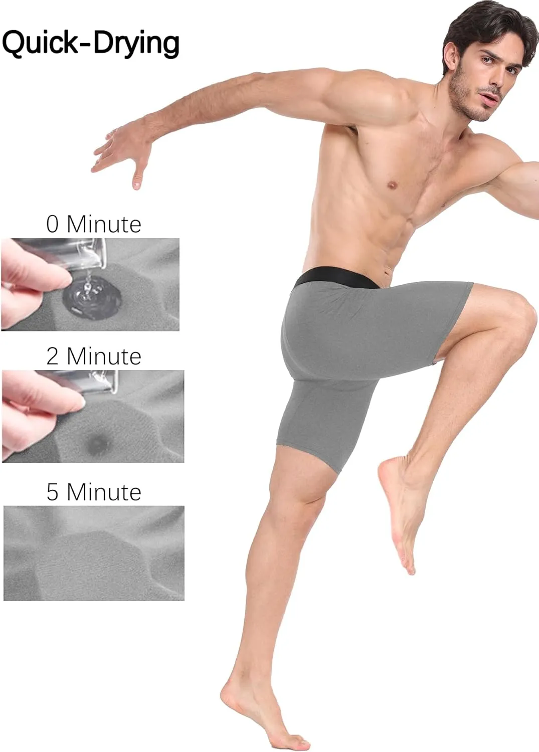 4 Pack Compression Workout Shorts Men Performance Sports Baselayer Athletic Running Shorts Underwear Spandex