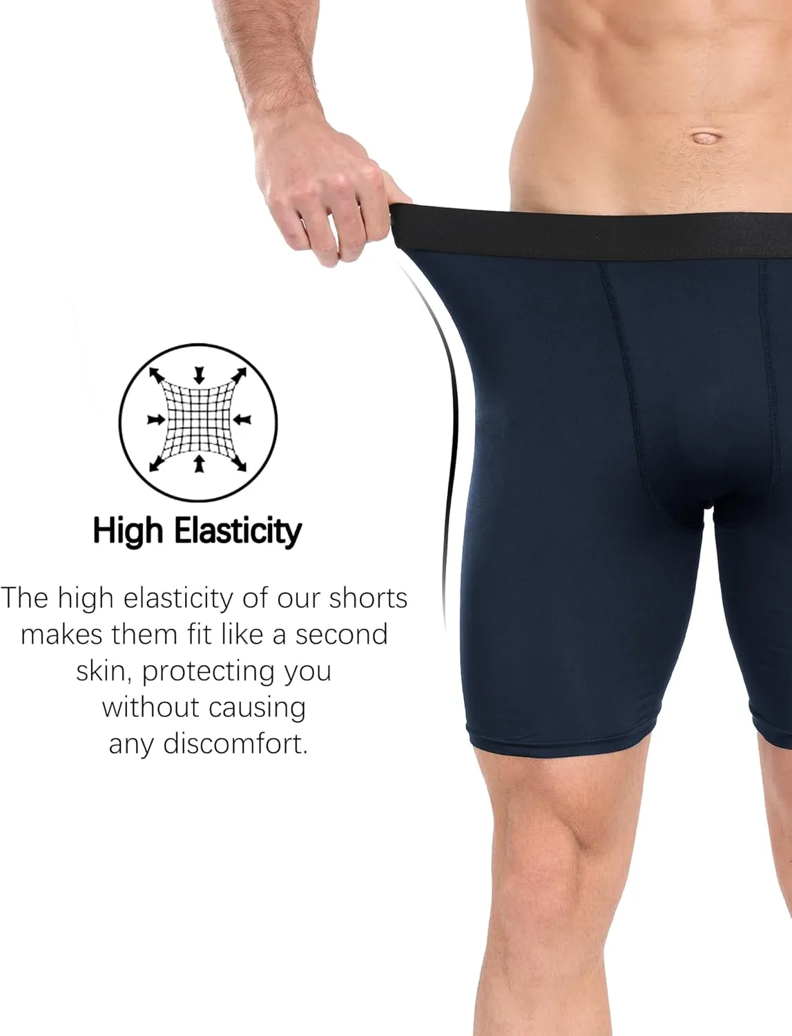 4 Pack Compression Workout Shorts Men Performance Sports Baselayer Athletic Running Shorts Underwear Spandex