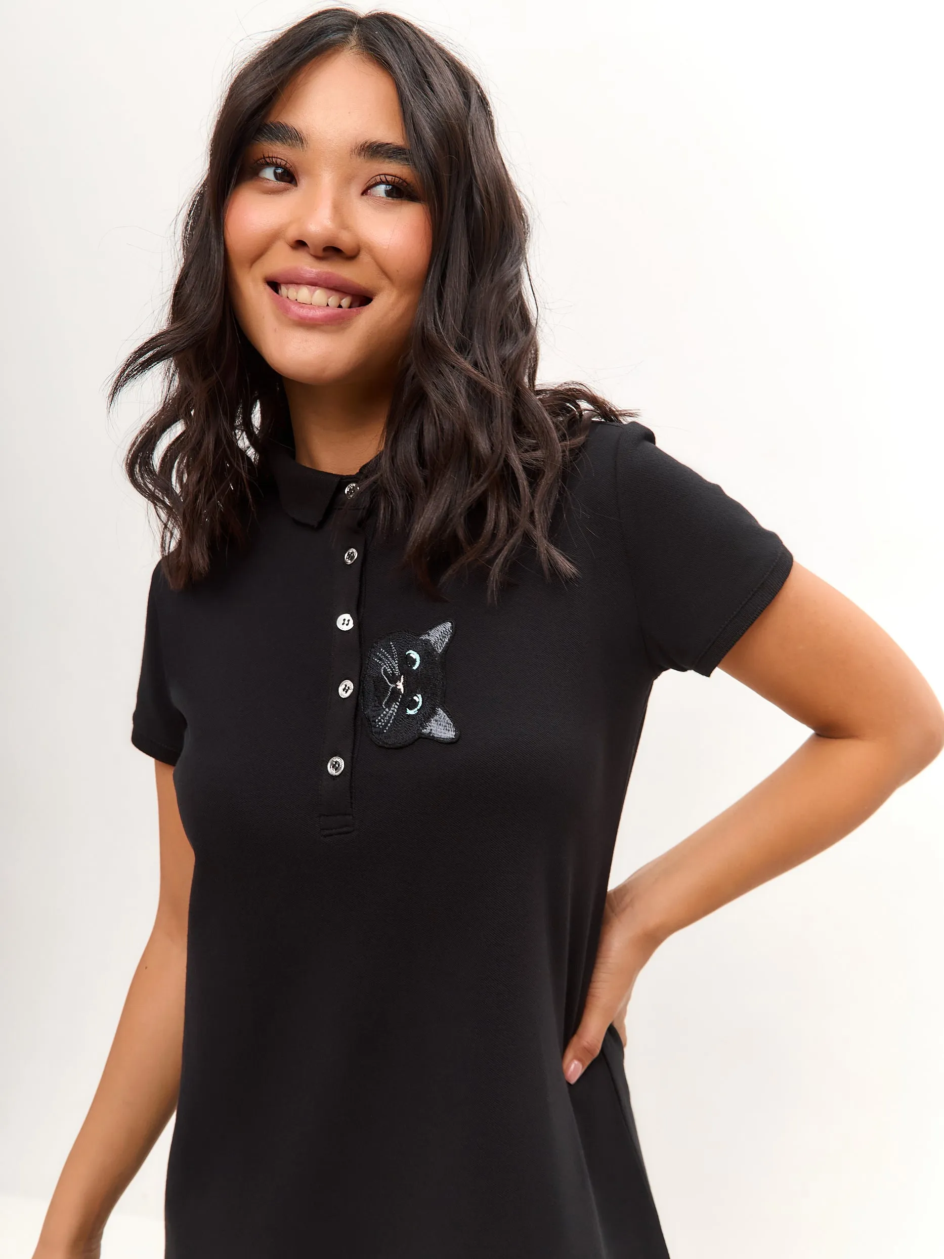 Black Polo Dress CAT