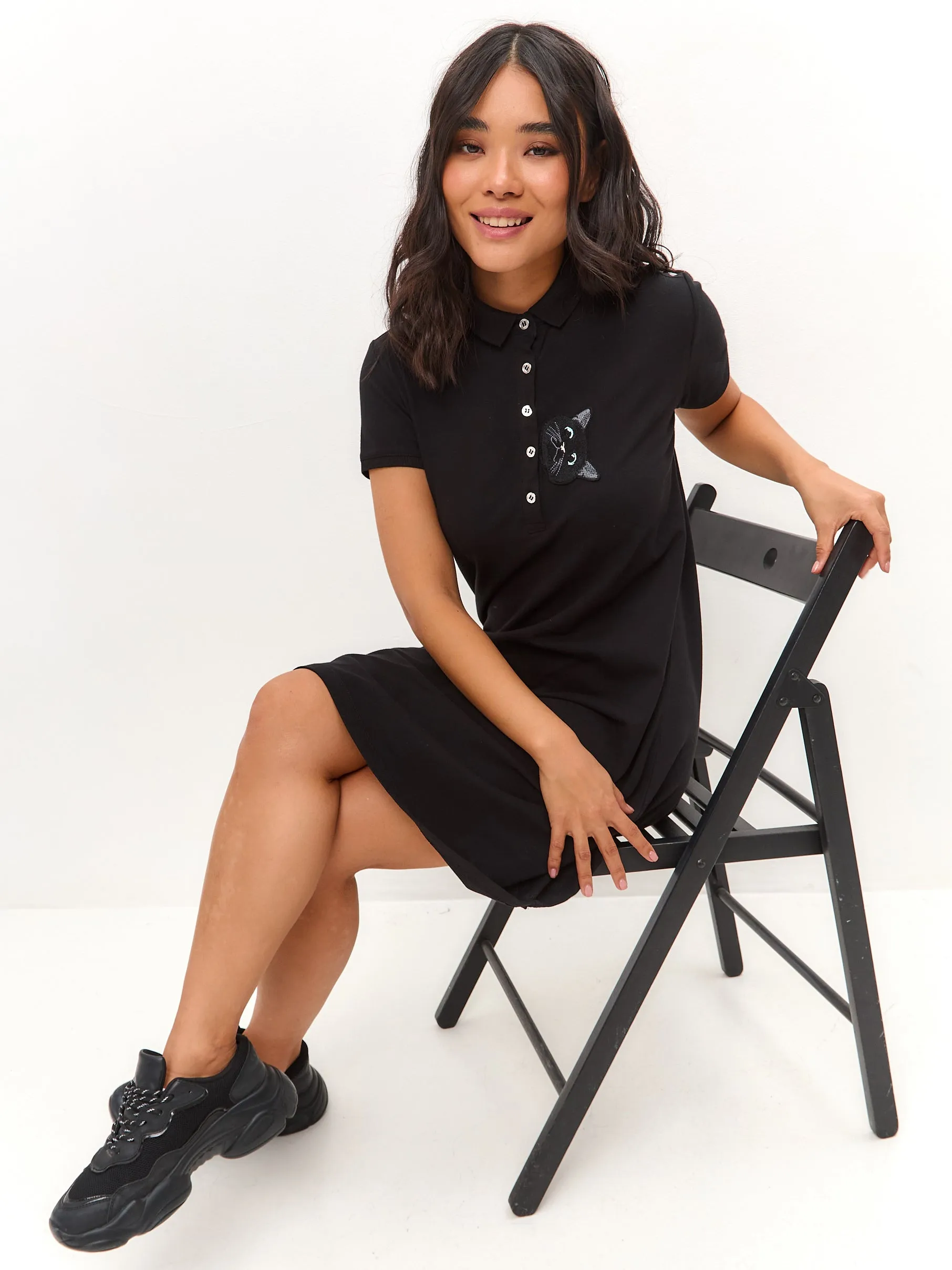 Black Polo Dress CAT