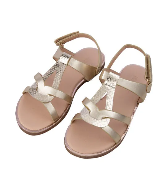 Brianna Kids Sandals for Girls - Gold