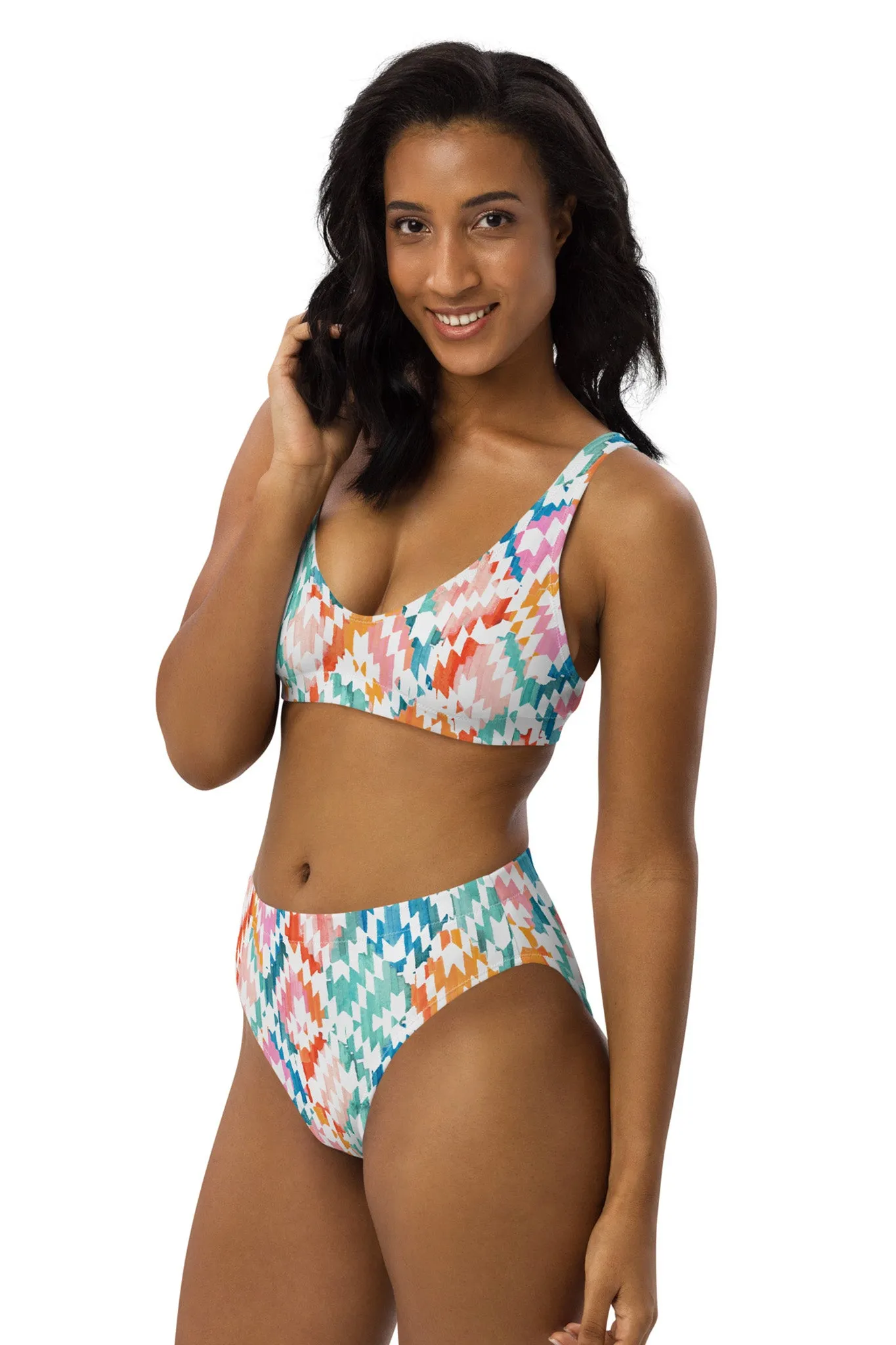 Carnival Ikat Recycled Bikini Top
