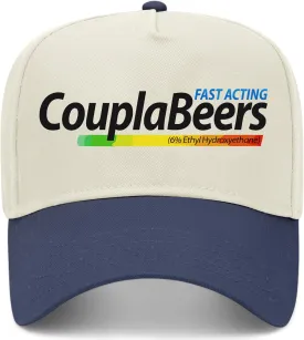 CouplaBeers Vintage Trucker Hat | Premium Snapback Baseball Hat for Men & Women