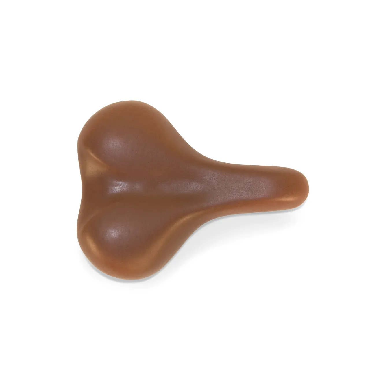Cushioned Honey Leatherette Saddle