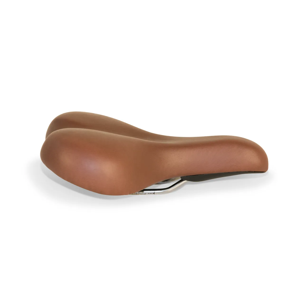 Cushioned Honey Leatherette Saddle