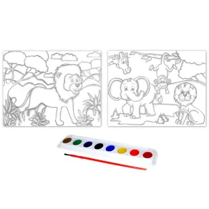 DIY' Lil Artist Watercolor Painting Set Asst Zoo Pals