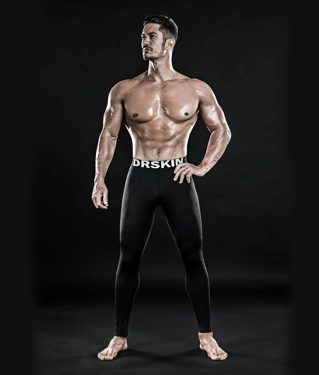 DRSKIN 5, 4, 3 or 1 Pack Men??s Compression Pants Tights Leggings Sports Baselayer Running Athletic Workout Active