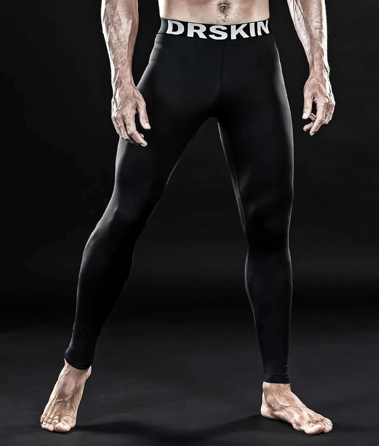 DRSKIN 5, 4, 3 or 1 Pack Men??s Compression Pants Tights Leggings Sports Baselayer Running Athletic Workout Active
