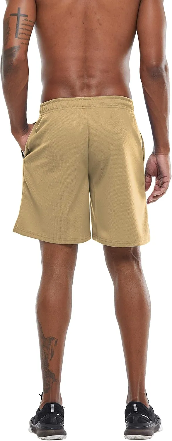 G Gradual Men's Workout Running Shorts Quick Dry Lightweight Gym Shorts with Zip Pockets