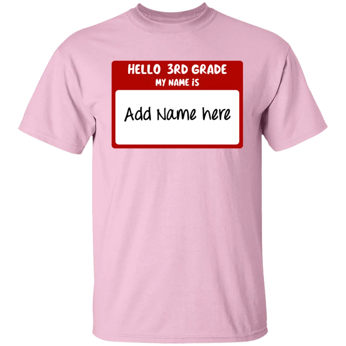 Hello 3rd Grade Youth 100% Cotton T-Shirt