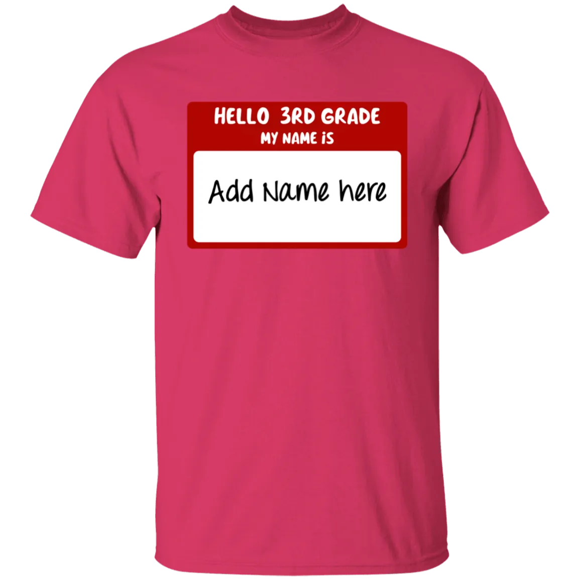 Hello 3rd Grade Youth 100% Cotton T-Shirt