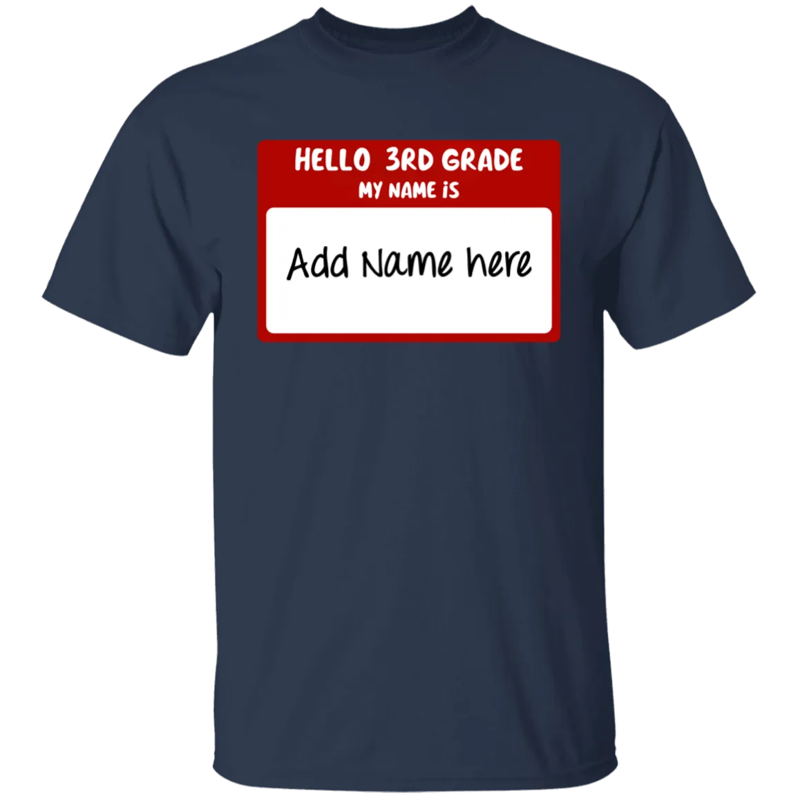 Hello 3rd Grade Youth 100% Cotton T-Shirt