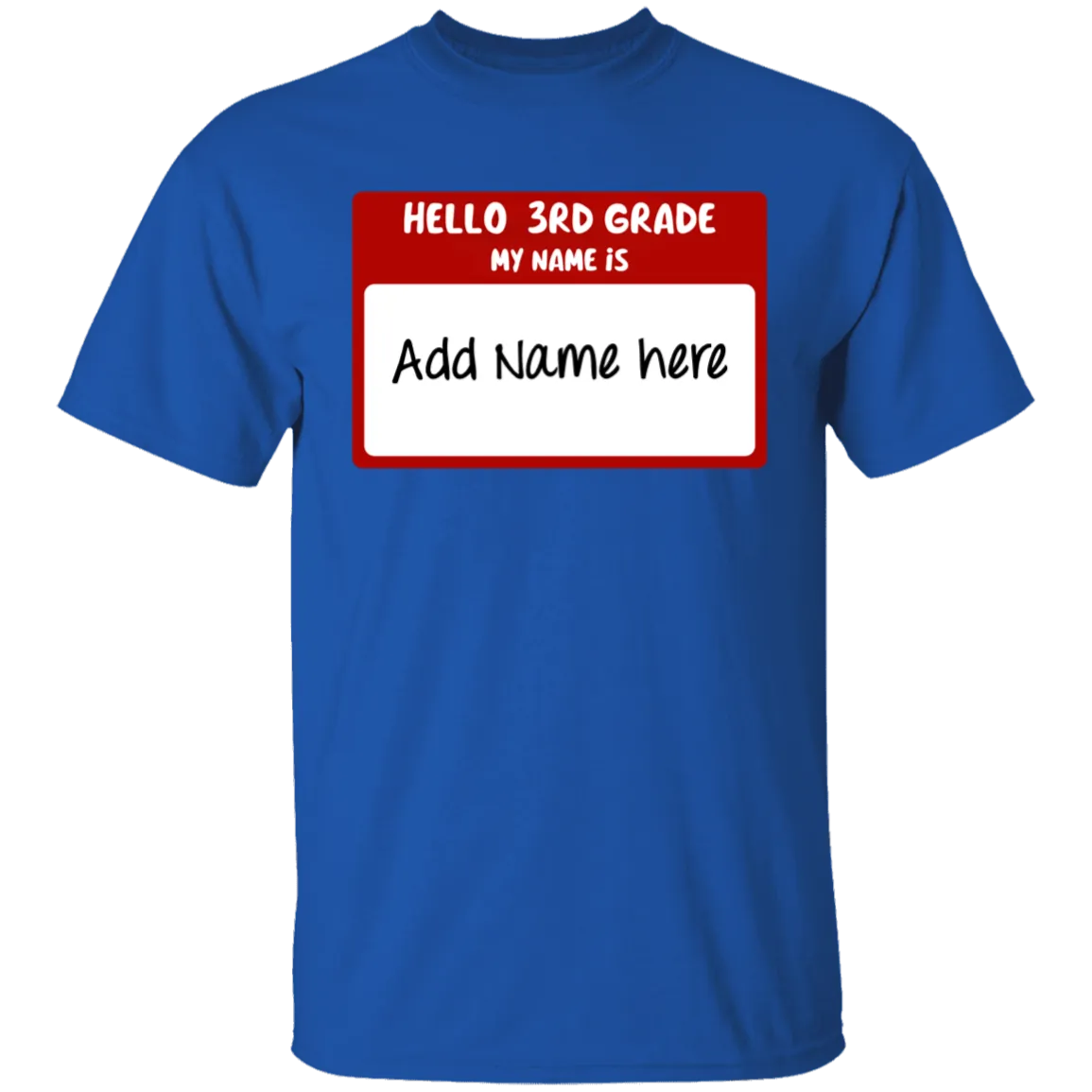 Hello 3rd Grade Youth 100% Cotton T-Shirt