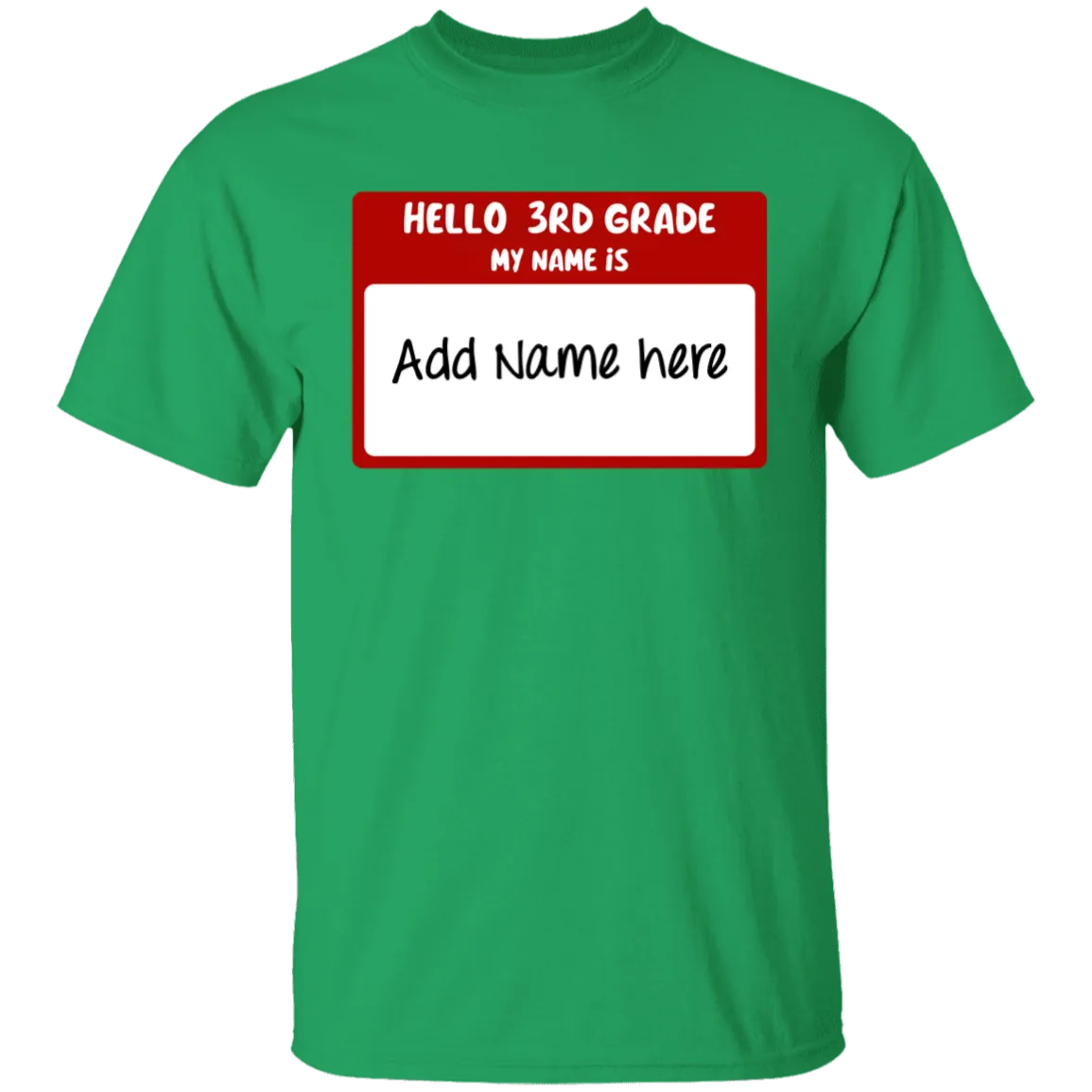 Hello 3rd Grade Youth 100% Cotton T-Shirt