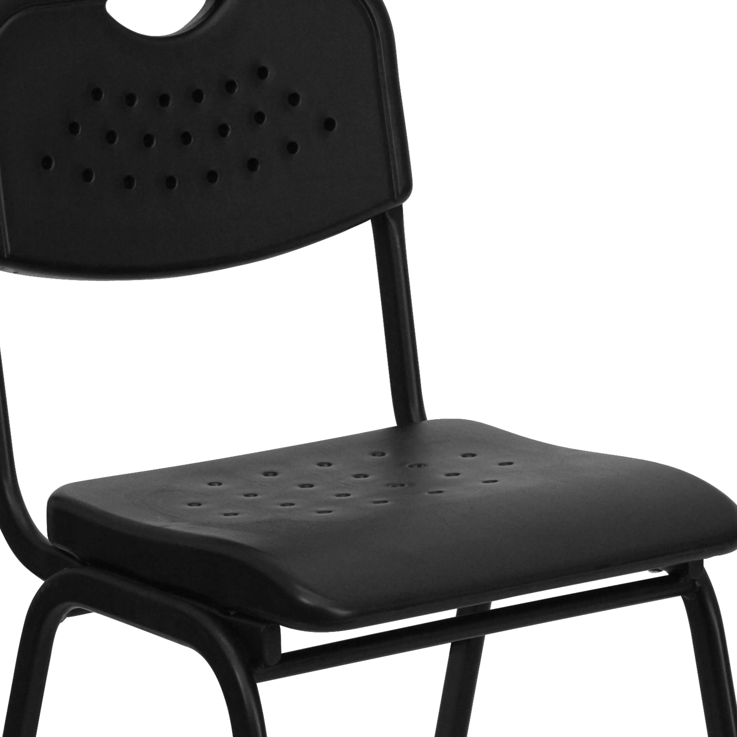 HERCULES Series 880 lb. Capacity Plastic Stack Chair with Open Back