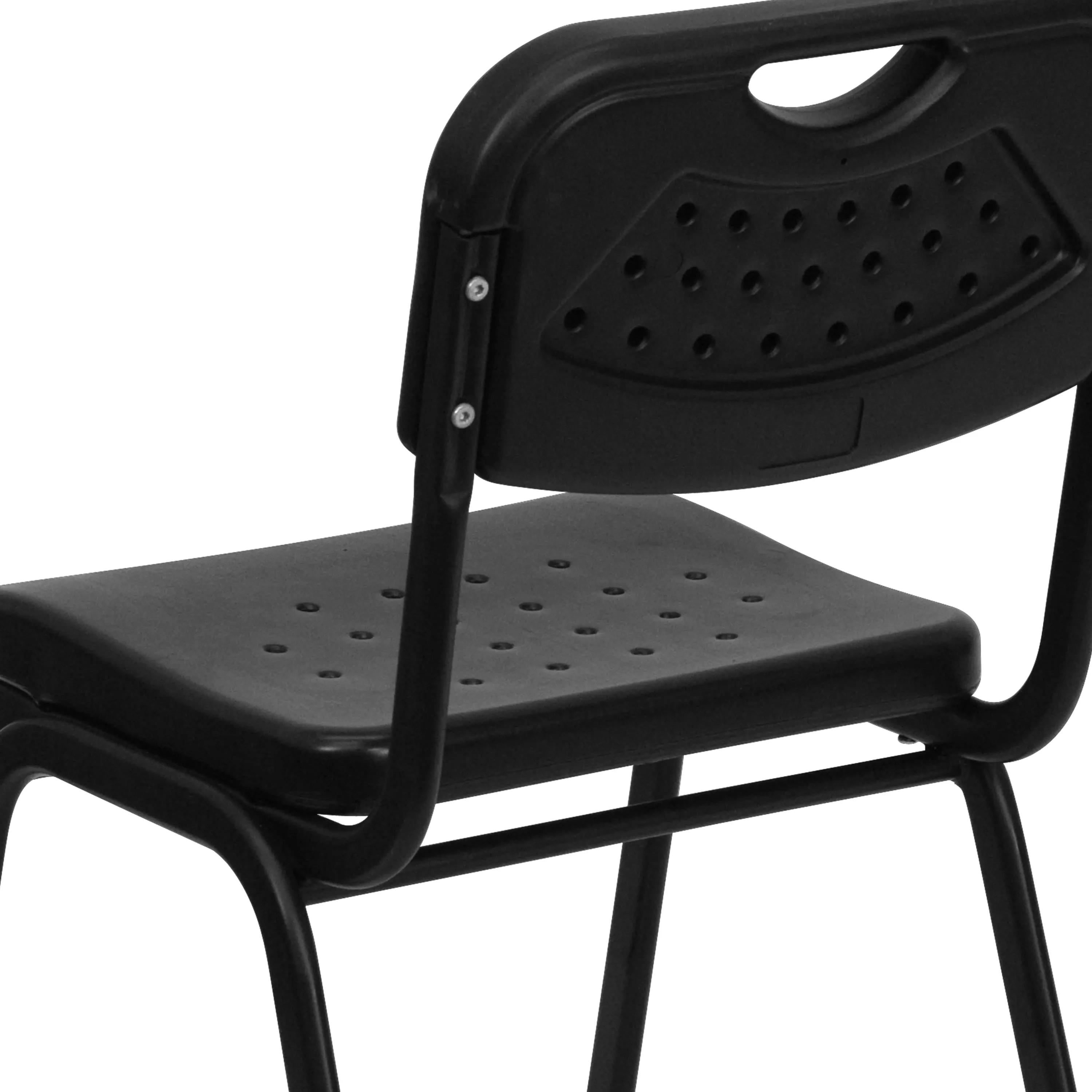 HERCULES Series 880 lb. Capacity Plastic Stack Chair with Open Back