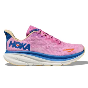 Sure, a more optimized title for this product could be: Hoka Clifton 9 Womens Running Shoes in Cyclamen/Sweet Lilac.