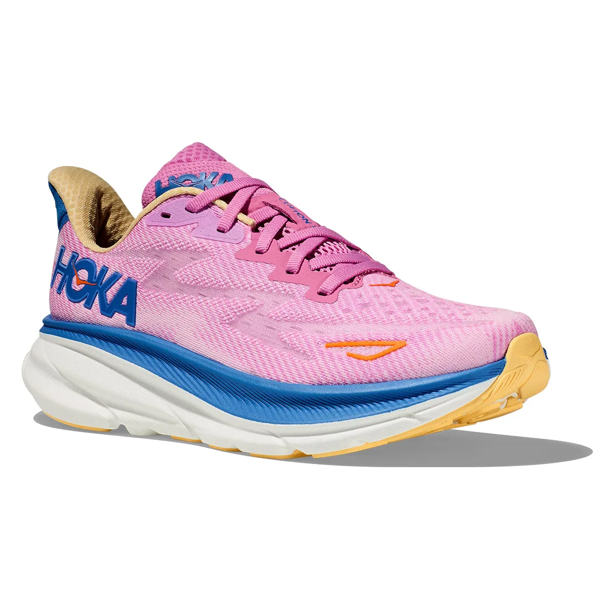 Sure, a more optimized title for this product could be: Hoka Clifton 9 Womens Running Shoes in Cyclamen/Sweet Lilac.