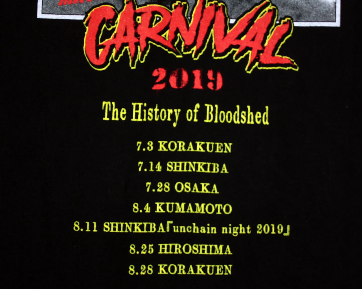 JUN KASAI DEATH MATCH CARNIVAL T-SHIRT LG