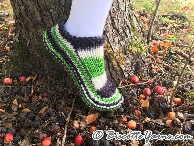 Knitting pattern | New Biscotte's Slippers