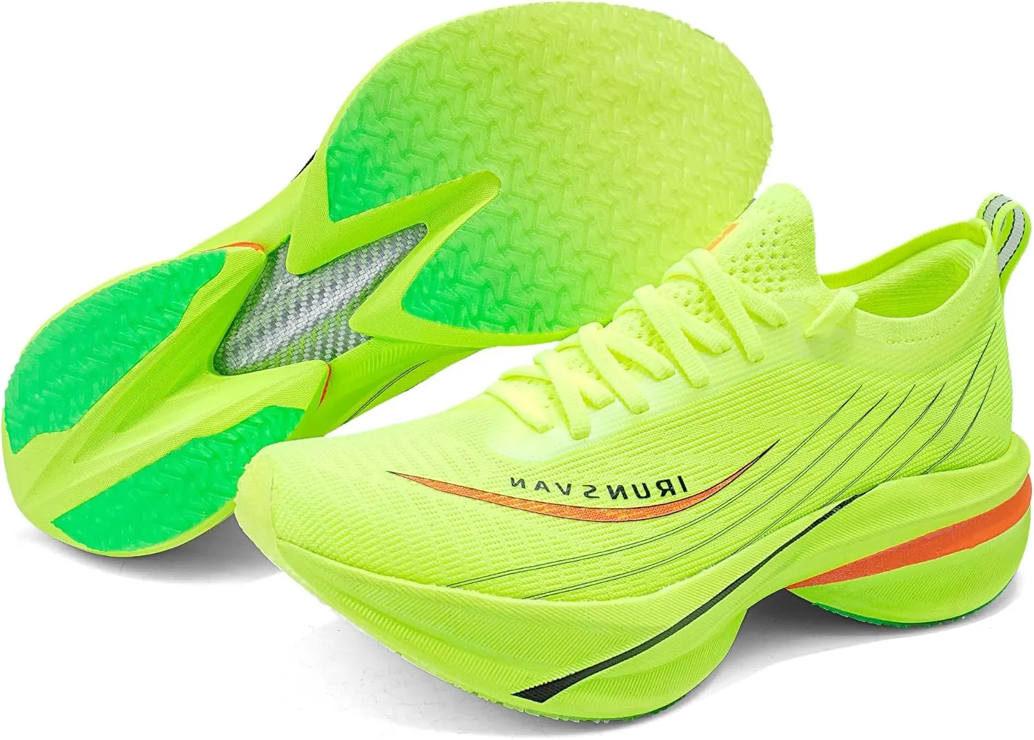 Men's and Women's Carbon Plate Running Shoes  Lightweight Breathable Sneakers for Training, Walking, Gym, Commuting  Supportive Athletic Footwear