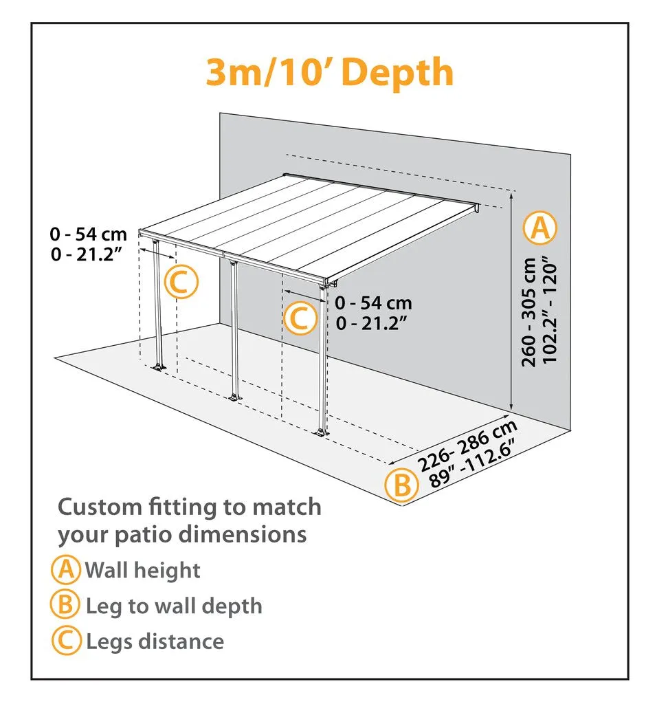 Olympia Awning Sidewall | CANOPIA by PALRAM