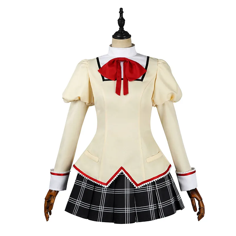Puella Magi Madoka Magica Cosplay Costume Madoka Kaname School Uniform Halloween Carnival Suit
