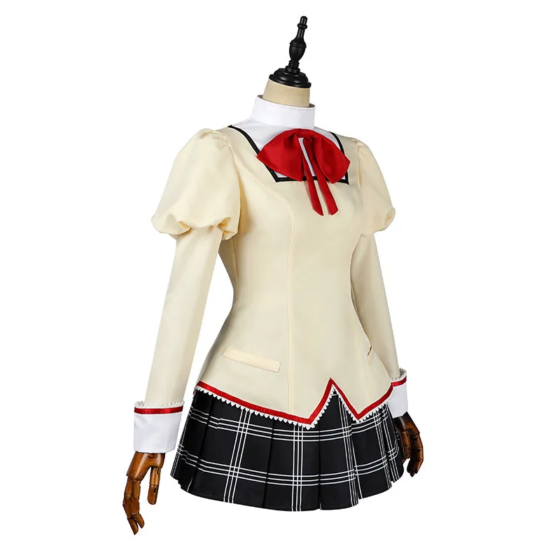 Puella Magi Madoka Magica Cosplay Costume Madoka Kaname School Uniform Halloween Carnival Suit