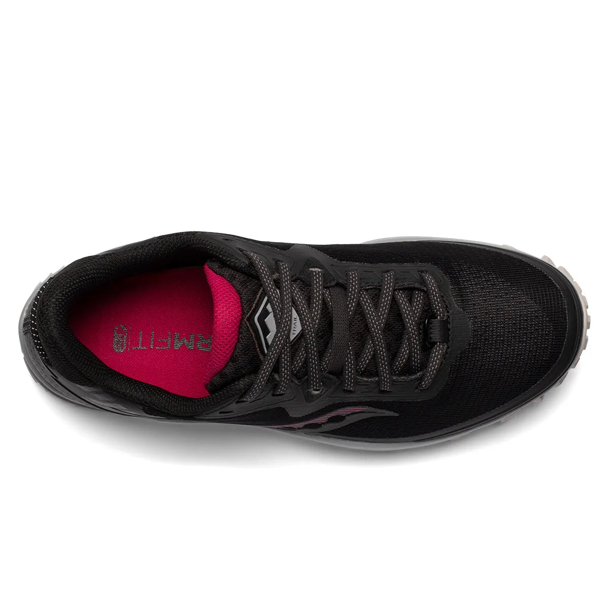 Womens Saucony Peregrine 11 GTX Trail Running Shoes - Black/Cherry