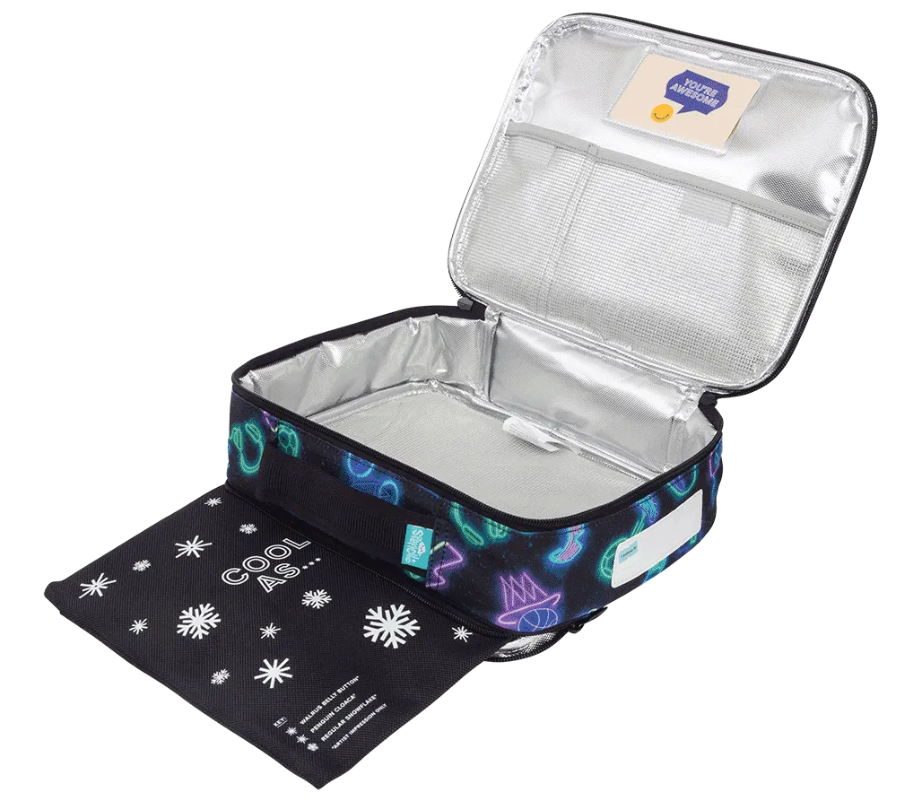 Spencil BIG Cooler Lunch Bag   Chill Pack - Neon Life