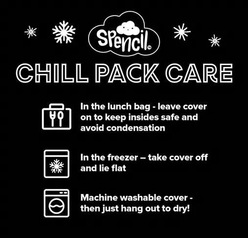 Spencil BIG Cooler Lunch Bag   Chill Pack - Neon Life