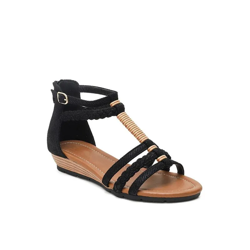 Strappy Gladiator Wedge Sandals