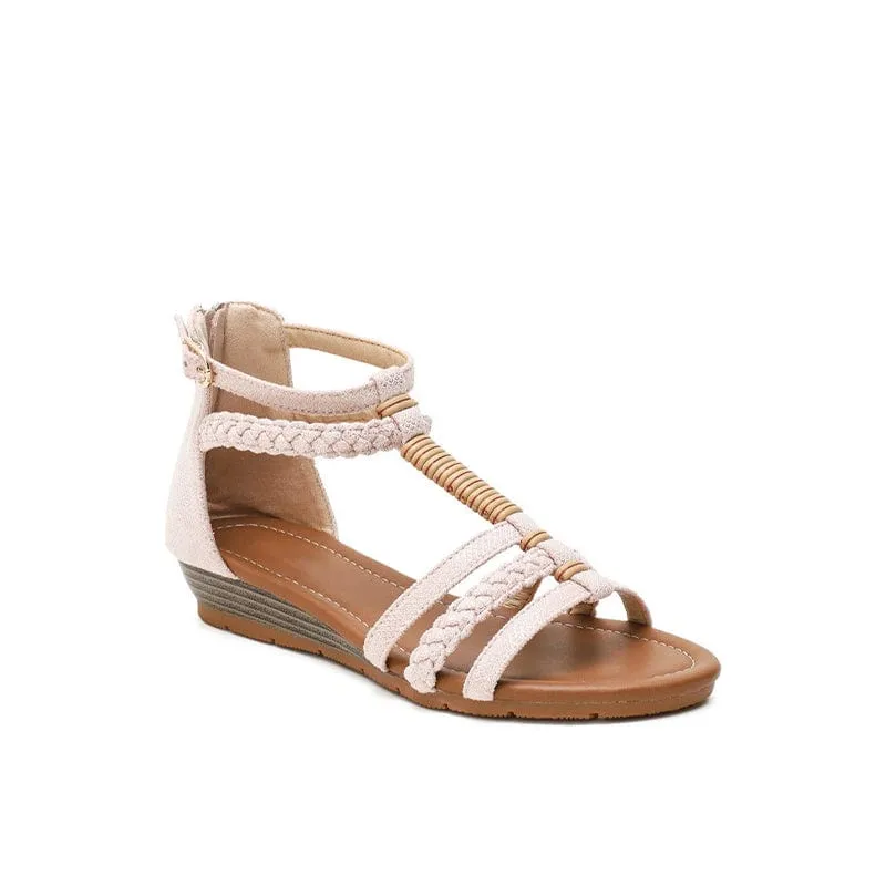 Strappy Gladiator Wedge Sandals