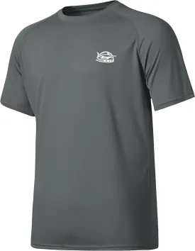 Willit Men's Rashguard Swim Shirt Short Sleeve UPF 50  Sun Protection Shirt SPF Quick Dry Water Shirt
